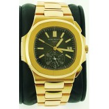 Patek Philippe Nautilus Chronograph Rose Gold Black Dial 40mm Automatic Watch